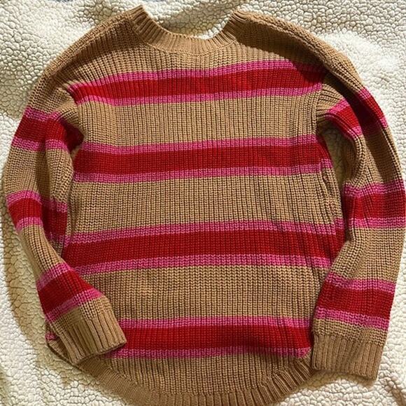 Brown and pink sweater - size medium (JR) - Picture 4 of 4